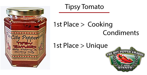 Tipsy Tomato Pepper Jelly - Award Winning Jelly Hot Pepper Awards