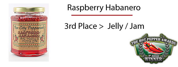 The Hot Pepper Awards Raspberry Habanero Peppr jelly
